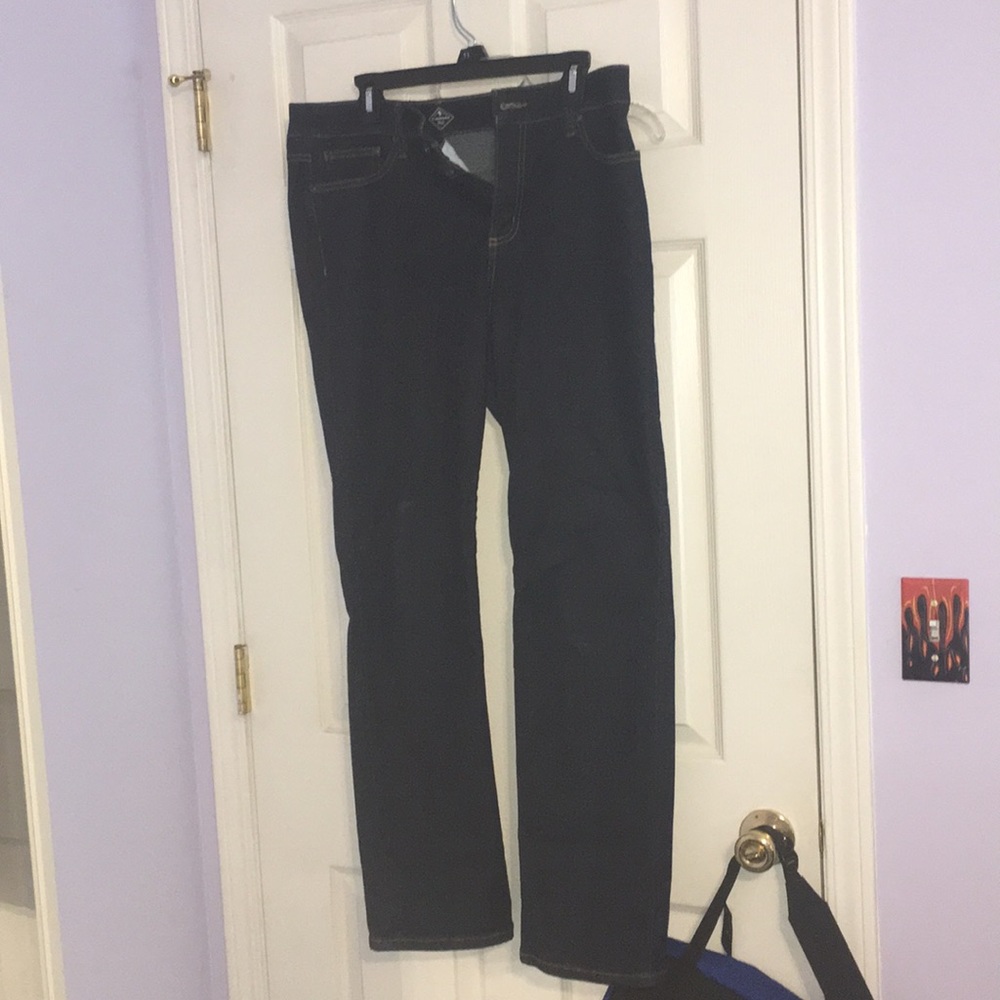 St Johns Bay Dark Denim Straight Leg Jeans